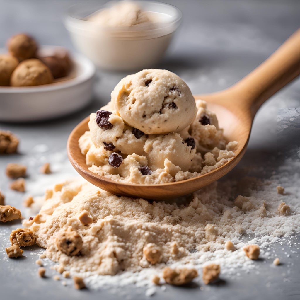Spoon with cookie dough